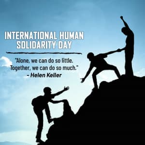 International Human Solidarity Day creative image