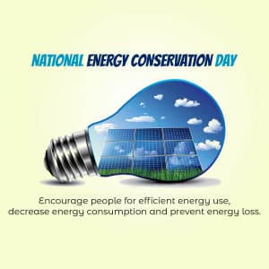 National Energy Conservation Day event advertisement