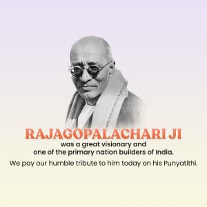 C. Rajagopalachari Punyatithi greeting image