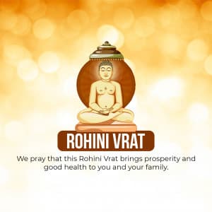 Rohini Vrat whatsapp status poster