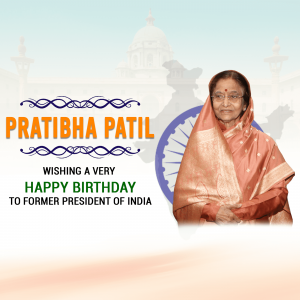 Pratibha Patil Birthday poster Maker