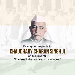 Chaudhary Charan Singh Jayanti poster