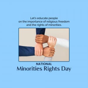 National Minorities Rights Day Facebook Poster