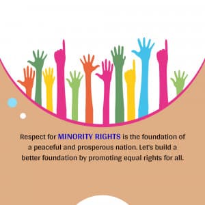 National Minorities Rights Day poster Maker