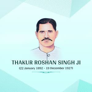 Thakur Roshan Singh Punyatithi poster Maker