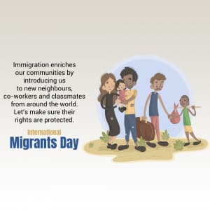 International Migrants Day event advertisement