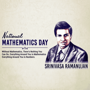 National Mathematics Day advertisement banner
