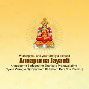 Annapurna Jayanti event advertisement