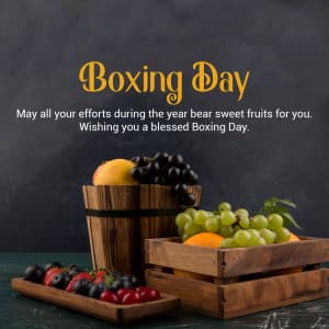 Boxing Day marketing poster