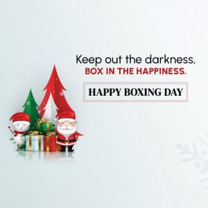 Boxing Day Facebook Poster