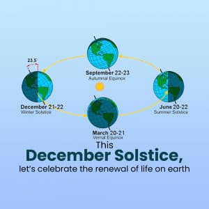 December Solstice poster Maker
