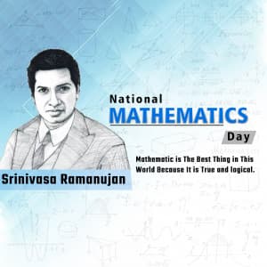 National Mathematics Day greeting image