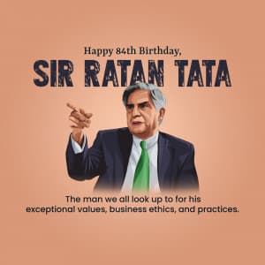 Ratan Tata Birthday graphic