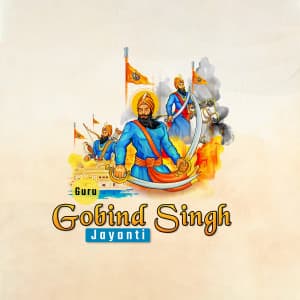 Guru Gobind Singh Jayanti marketing flyer