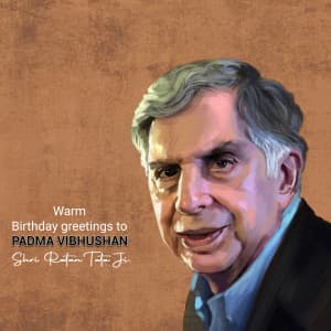 Ratan Tata Birthday creative image