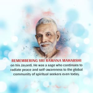 Ramana Maharshi Jayanti Facebook Poster