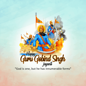 Guru Gobind Singh Jayanti creative image