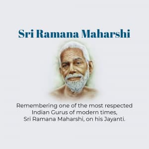 Ramana Maharshi Jayanti poster Maker