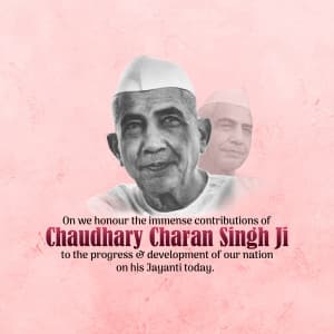 Chaudhary Charan Singh Jayanti post