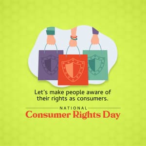 National Consumer Day marketing poster