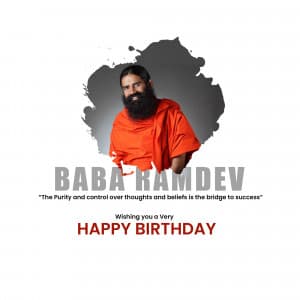 Baba Ramdev Birthday ad post