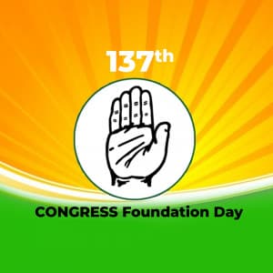 Congress Foundation Day greeting image