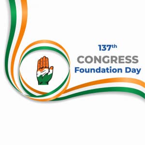 Congress Foundation Day marketing poster