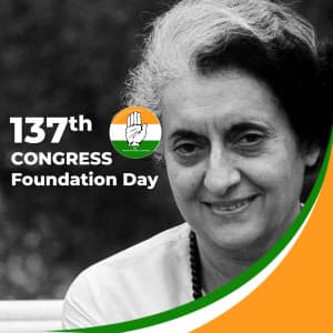 Congress Foundation Day marketing flyer