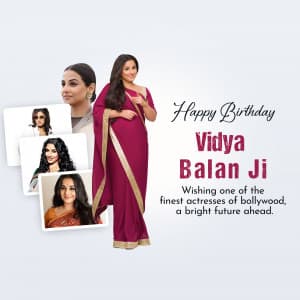 Vidya Balan Birthday ad post