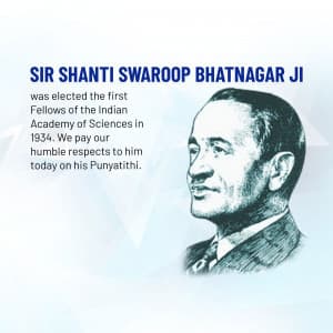 Shanti Swaroop Bhatnagar Punyatithi graphic