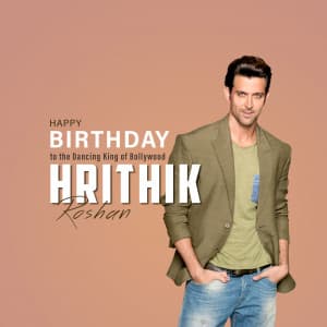 Hrithik Roshan Birthday ad post