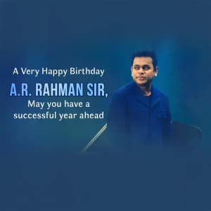 A. R. Rahman Birthday ad post