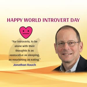 World Introvert Day ad post