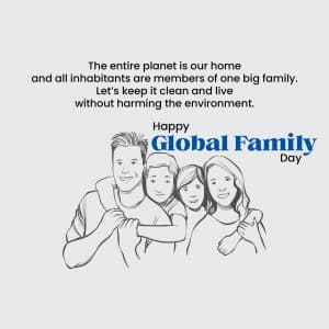 Global family day advertisement banner