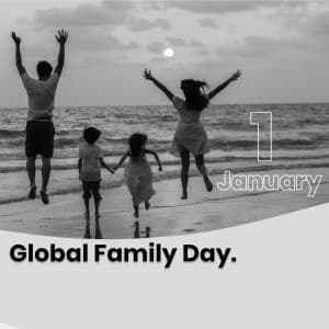 Global family day marketing flyer