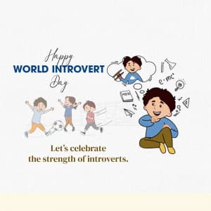 World Introvert Day marketing poster