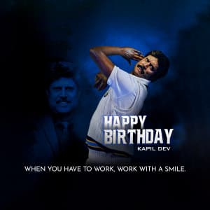 Kapil Dev Birthday ad post