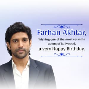 Farhan Akhtar Birthday image