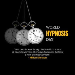 World Hypnosis Day creative image