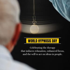 World Hypnosis Day whatsapp status poster