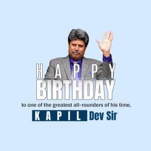Kapil Dev Birthday graphic