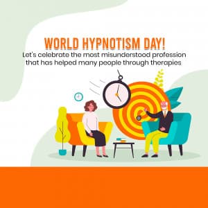 World Hypnosis Day event advertisement