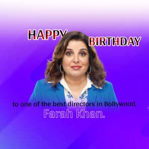 Farah Khan Birthday graphic