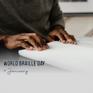 World Braille Day greeting image