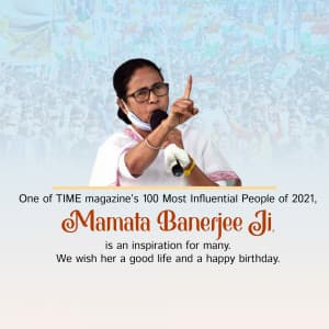 Mamata Banerjee Birthday Instagram Post