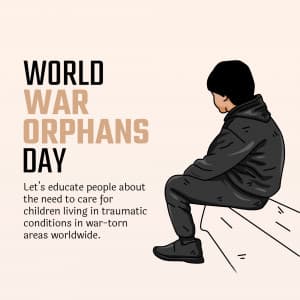 World Day Of War Orphans greeting image