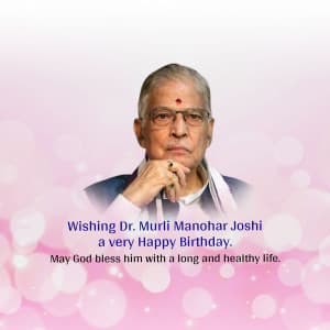 Murli Manohar Joshi Birthday Instagram Post