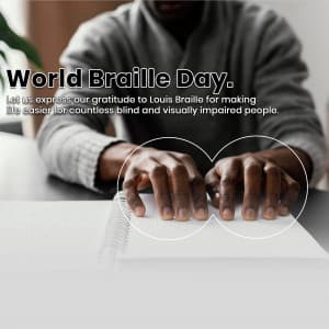 World Braille Day graphic