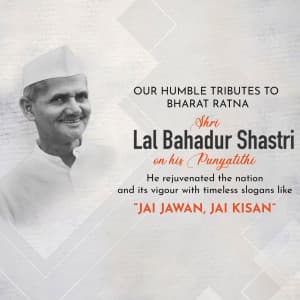 Lal Bahadur Shastri Punyatithi Instagram Post