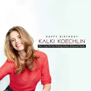 Kalki Koechlin Birthday illustration